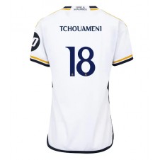 Real Madrid Aurelien Tchouameni #18 Hjemmedrakt Kvinner 2023-24 Kortermet